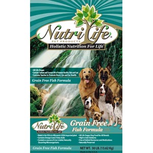 Nutri Life Grain Free Fish Dog Food nutri life, grain free, fish, Dry, dog food, dog